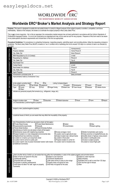 Download Erc Broker Market Analysis Form