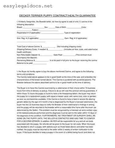 Download Health Guarantee Form