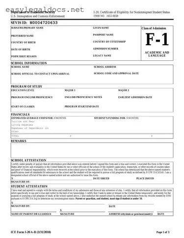 Download I 20 Form