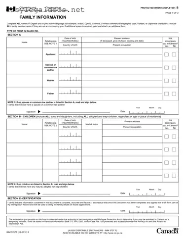 Download Imm5707 Form