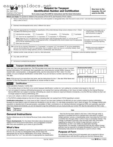 Download IRS W-9 Form
