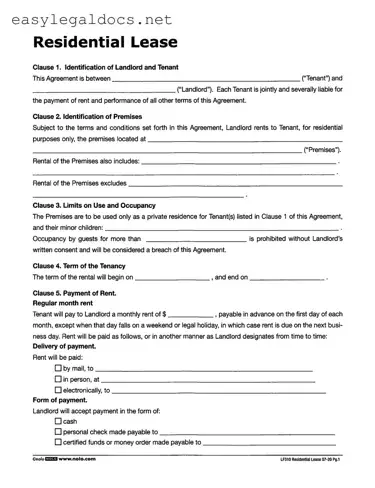 Download Lf310 Residential Lease Form