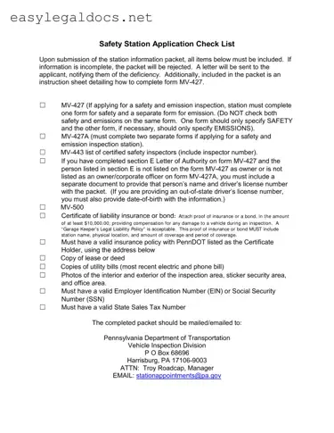 Download Mv 427 Penndot Form