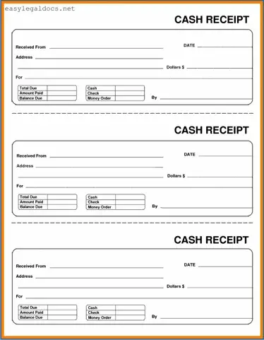 Download Cash Receipt Form