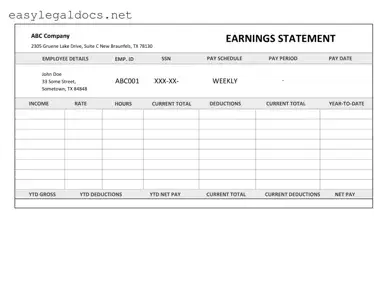Download Independent Contractor Pay Stub Form