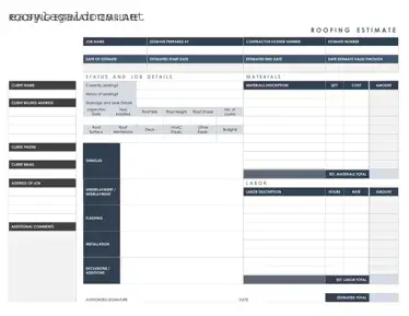 Download Roofing Estimate Form